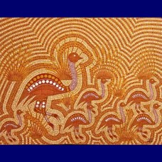 Aboriginal Art Canvas - Ashwin Thomas-Size:40cmx51cm - H